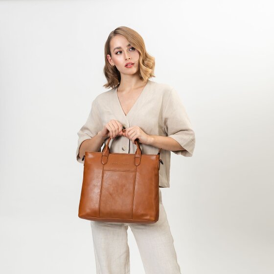 Farmhood Memphis Handbag Leather 37 cm Laptop compartment