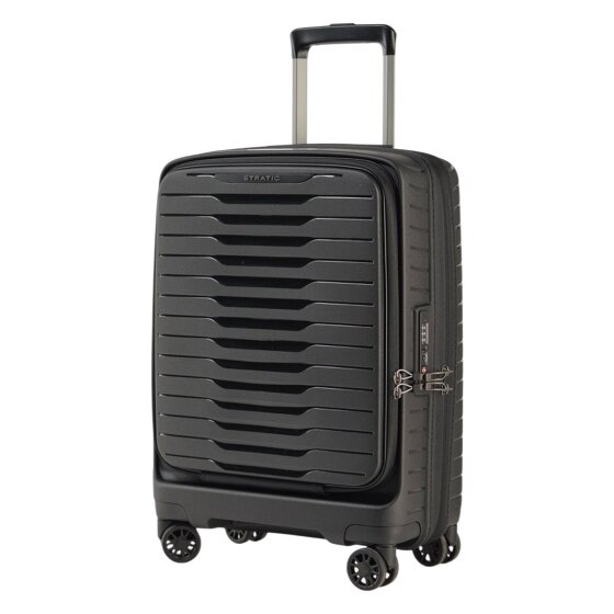 Stratic Novium 4 wheels Cabin trolley S 55 cm Laptop compartment with expansion pleat