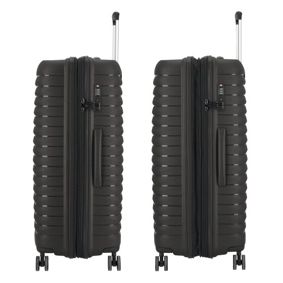d&n Travel Line 4500 4 wheels Trolley L 75 cm with expansion pleat