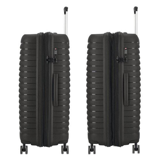 d&n Travel Line 4500 4 wheels Trolley L 75 cm with expansion pleat
