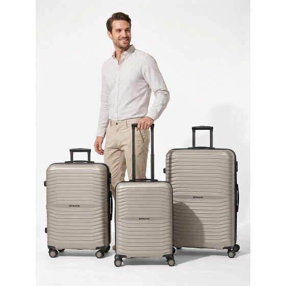 Stratic Shine 4 wheels Suitcase set 3-piece Expandable