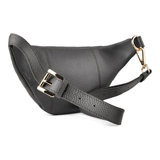 Lazarotti Bologna Leather Double-Zip Bum Bag, Crossbody, Leather, 25 cm