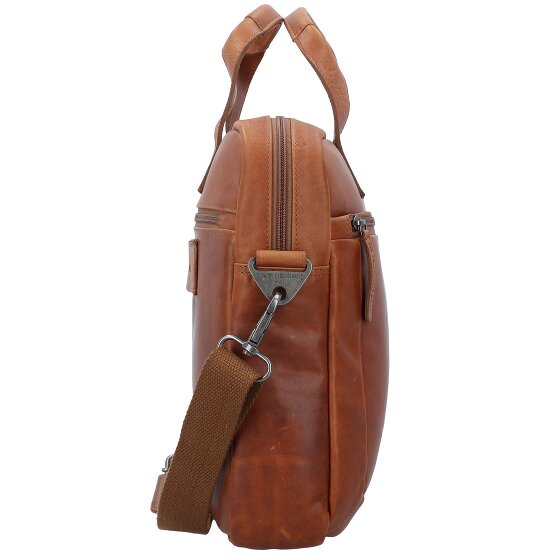 The Chesterfield Brand Wax Pull Up Briefcase Leather 40 cm Laptop compartment