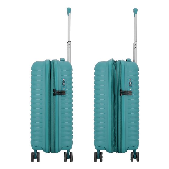 d&n Travel Line 4500 4 wheels Cabin suitcase S 55 cm Expandable