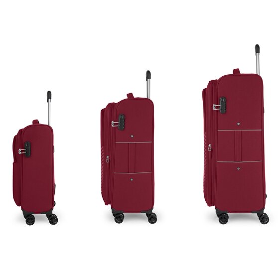 Gabol Juego 3 4 roll suitcase set 3pcs.