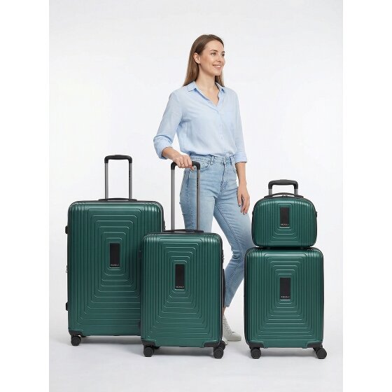 Redolz Essentials 14 4-wheel suitcase set + beauty case 4 pcs. with stretch fold