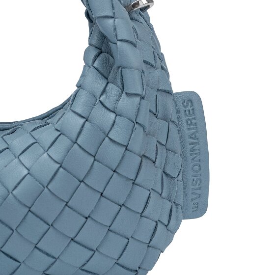 LES VISIONNAIRES Greta Micro weave Handbag Leather 20 cm