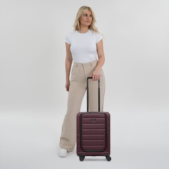 Redolz Essentials 17 4-wheel Cabin suitcase, 55 cm, with Soft-Pocket Laptop Compartment