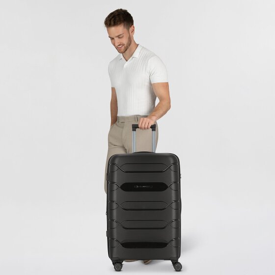 Polestream Strz by Asteroid 4 wheels Trolley L 74 cm with expansion pleat