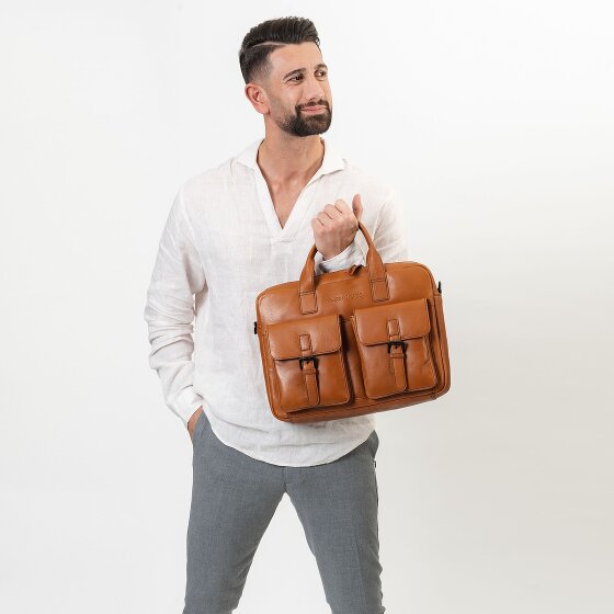Farmhood Memphis Briefcase Leather 39 cm Laptop compartment