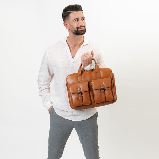 Farmhood Memphis Briefcase Leather 39 cm Laptop compartment Farmhood Memphis Briefcase Leather 39 cm Laptop compartment