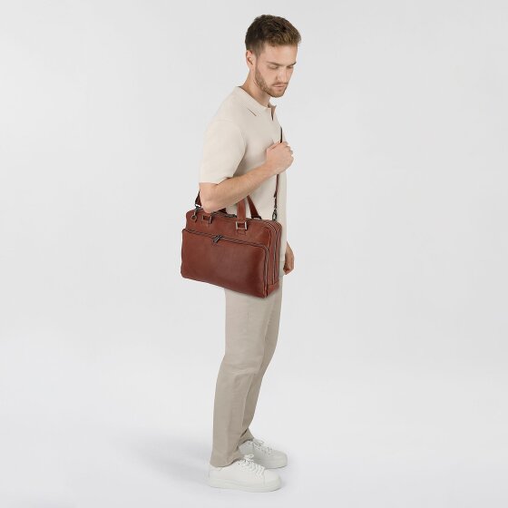 Plevier Vintage Larry Briefcase Leather 40 cm Laptop compartment