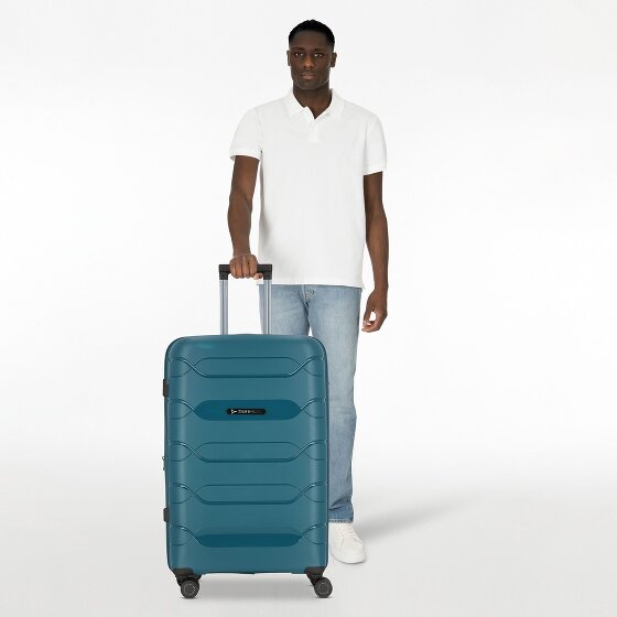 Polestream Strz by Asteroid 4 wheels Trolley L 74 cm with expansion pleat