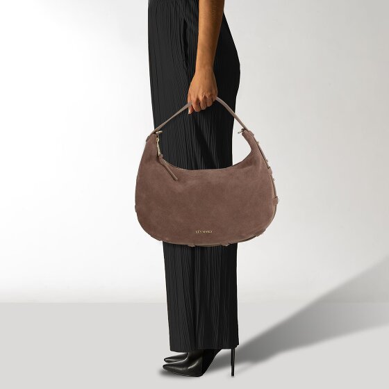 Hey Marly Lifetime Sister Suede Shoulder Bag M Leather 35.5 cm