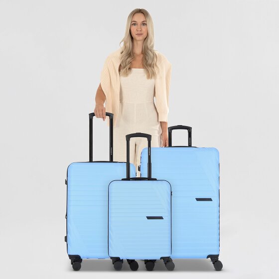 Cocoono Larnaka 4 wheels Suitcase set 3-piece with expansion pleat