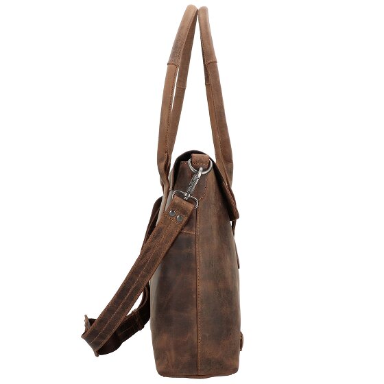 Plevier Retro Lamarr Shoulder Bag Leather 45 cm Laptop compartment