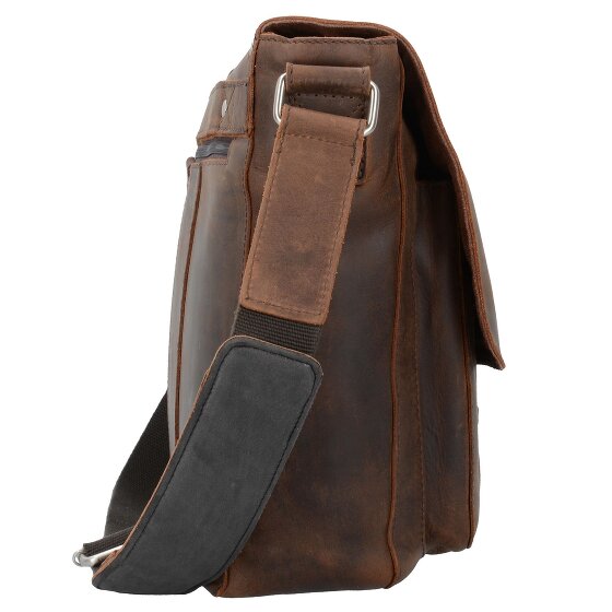 Leonhard Heyden Salisbury shoulder bag leather 34 cm laptop compartment