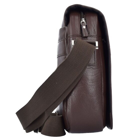 Esquire Sydney Messenger leather 40 cm laptop compartment