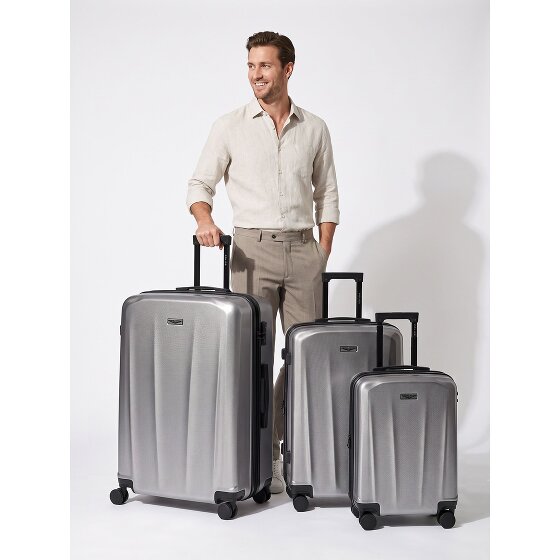 Police New York 4 wheels Suitcase set 3-piece Expandable