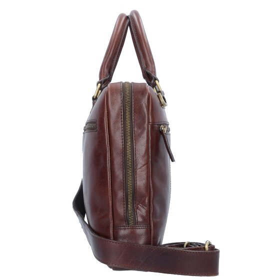 Leonhard Heyden Cambridge briefcase leather 37 cm laptop compartment