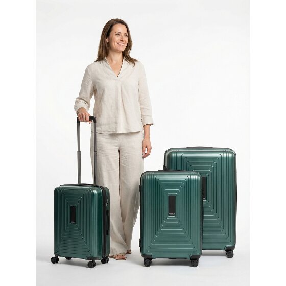 Redolz Essentials 14 4 wheels Suitcase set 3-piece with expansion pleat