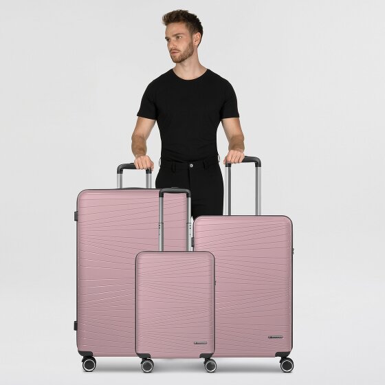 Franky Dallas 3.0 4-wheel suitcase set 3-piece with expansion fold