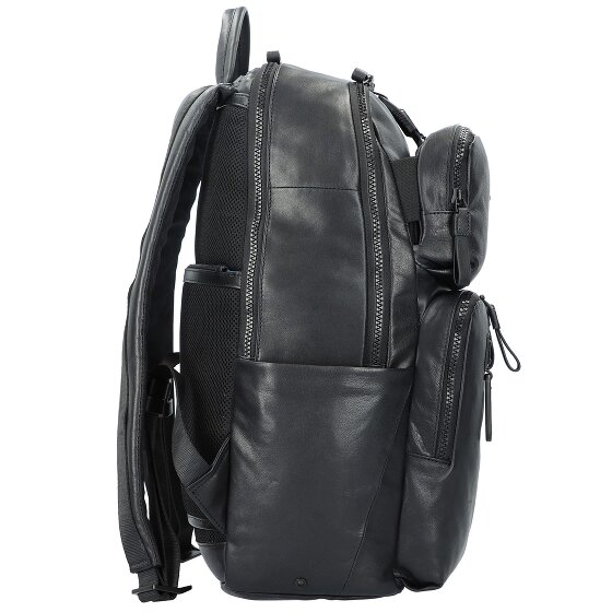 Piquadro Harper backpack leather 48 cm laptop compartment