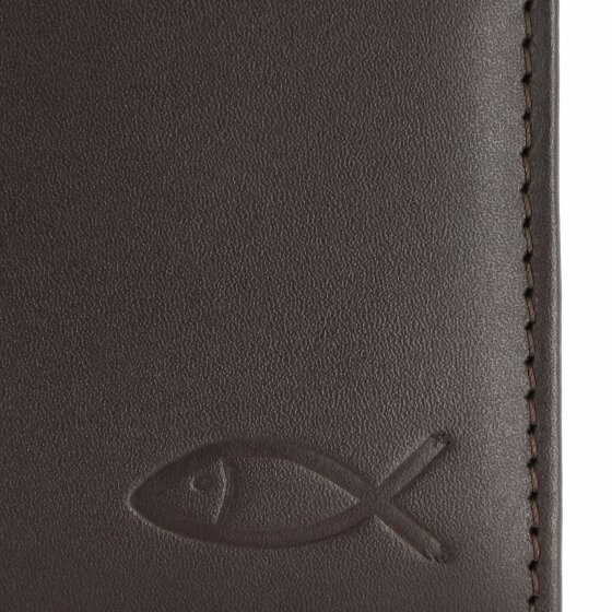 oxmox Leather Wallet RFID protection Genuine Leather 10 cm