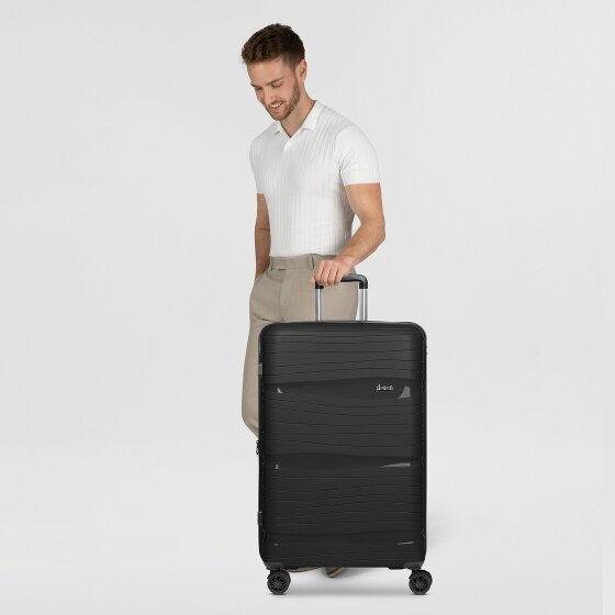 d&n Travel Line 4300-Plus 4 wheels Trolley L 76 cm with expansion pleat