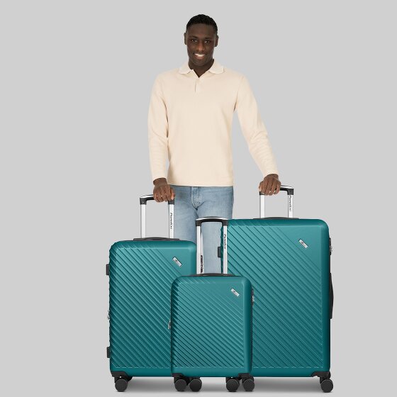 Check.In Paradise 2.0 4 wheels Suitcase set 3-piece with expansion pleat