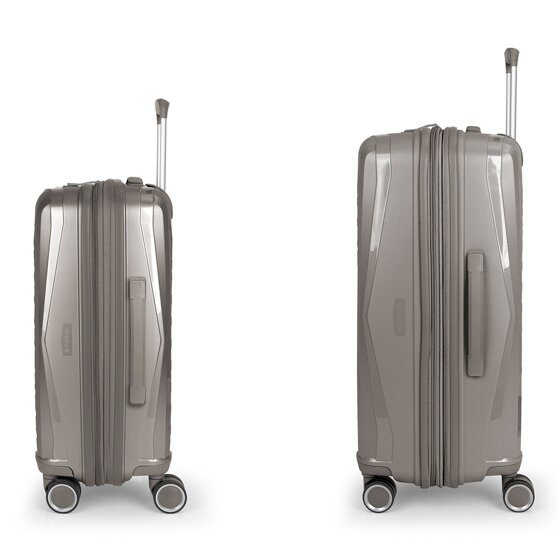Gabol Queens 4 wheels Suitcase set 2-piece with expansion pleat