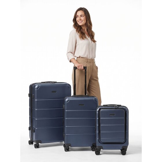 Police Dublin 4 wheels Suitcase set 3-piece Expandable
