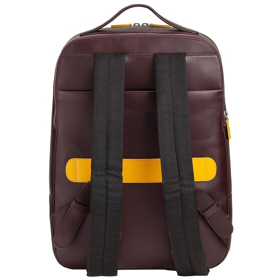 DuDu Backpack leather 40.5 cm laptop compartment