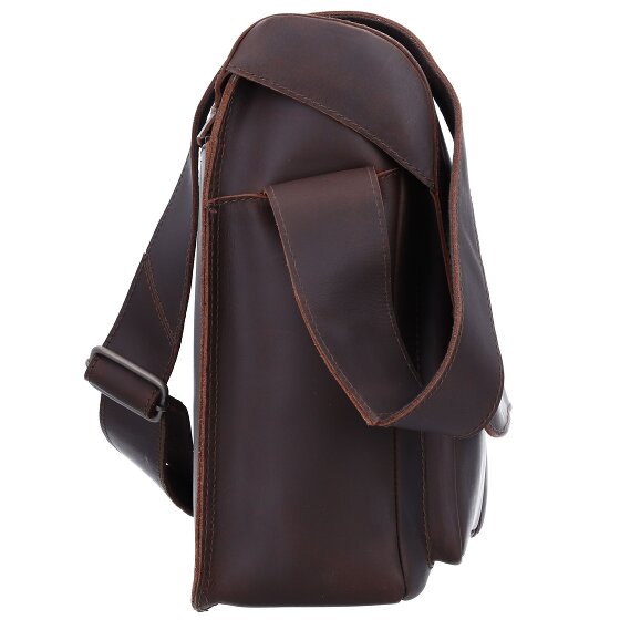 aunts & uncles Hunter Nick Messenger Leather 37 cm laptop compartment