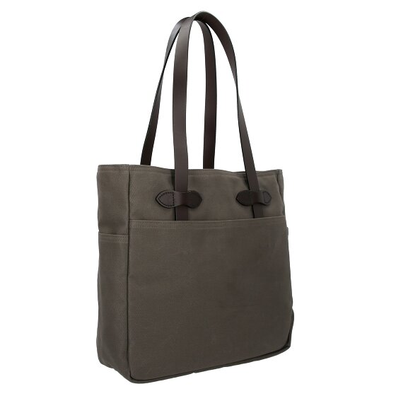 Filson Luggage Twill Shopper Bag Leather 35.5 cm