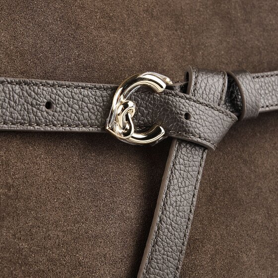 Coccinelle Sabine Suede Handbag Genuine Leather 43 cm