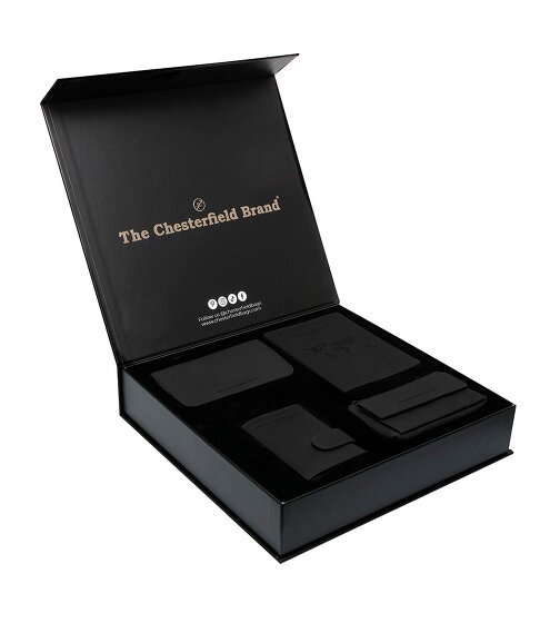 The Chesterfield Brand Credit card holder 4-piece gift set leather 7 cm