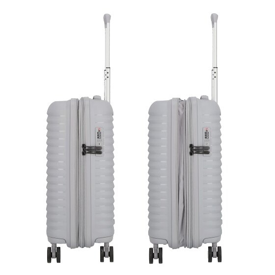 d&n Travel Line 4500 4 wheels Cabin suitcase S 55 cm Expandable