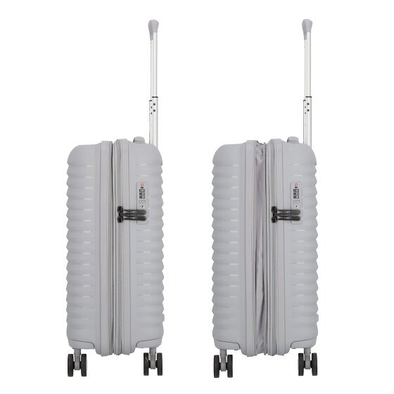 d&n Travel Line 4500 4 wheels Cabin trolley S 55 cm with expansion pleat