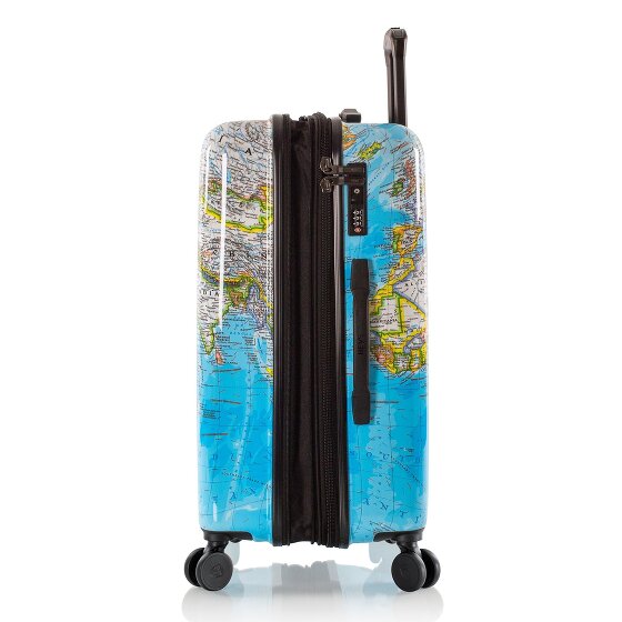 Heys Black Camo 4 wheels Suitcase set 3-piece with expansion pleat
