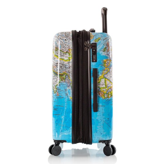 Heys Black Camo 4 wheels Suitcase set 3-piece with expansion pleat