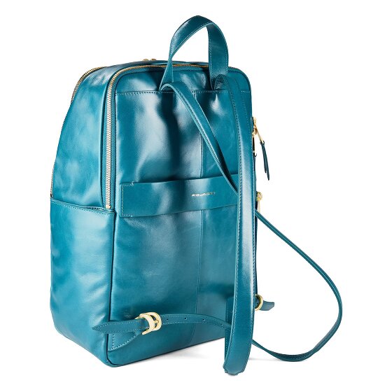 Piquadro Blue Square Daypack RFID protection Leather 37 cm Laptop compartment