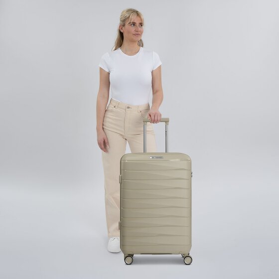 Franky London 4 wheels Trolley M 65 cm with expansion pleat