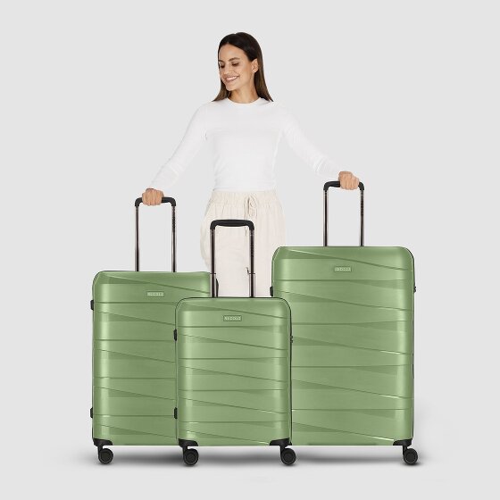 Redolz Essentials 10 3-SET 4 wheels Suitcase set 3-piece