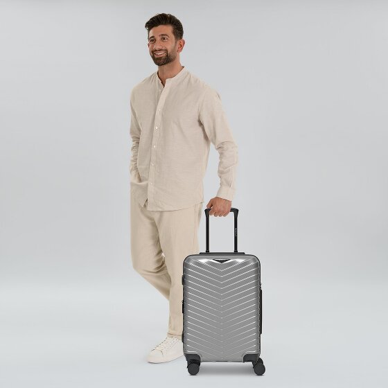 Redolz Essentials 18 4 wheels Cabin trolley 55 cm with expansion pleat