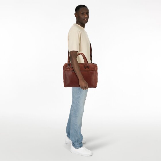 Plevier Vintage Bill Briefcase Leather 40 cm Laptop compartment Plevier Vintage Bill Briefcase Leather 40 cm Laptop compartment