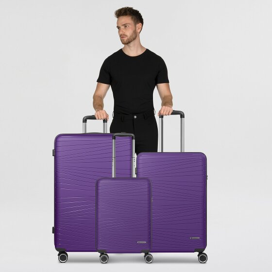 Franky Dallas 3.0 4-wheel suitcase set 3-piece with expansion fold