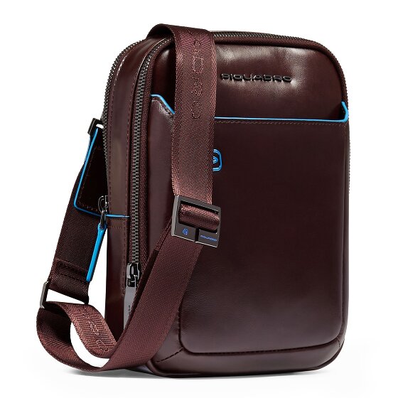 Piquadro Blue Square Mini Bag Shoulder Bag Leather 17 cm