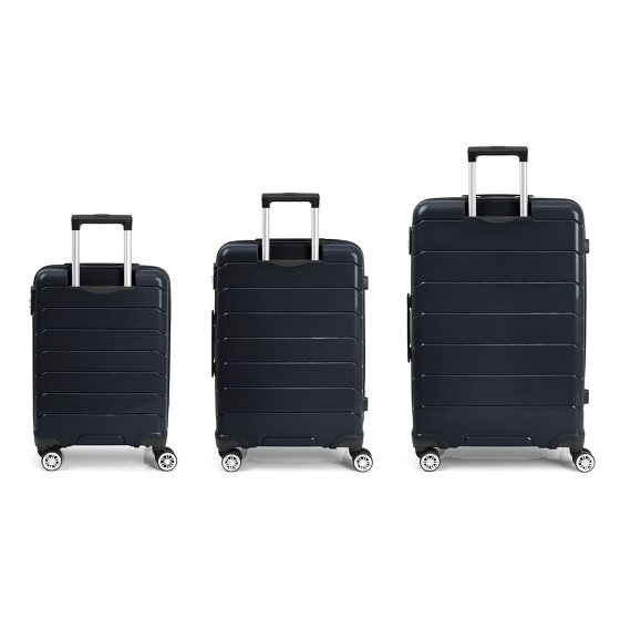 Gabol Midori 4 Roll Suitcase Set 3pcs. Gabol Midori 4 Roll Suitcase Set 3pcs.