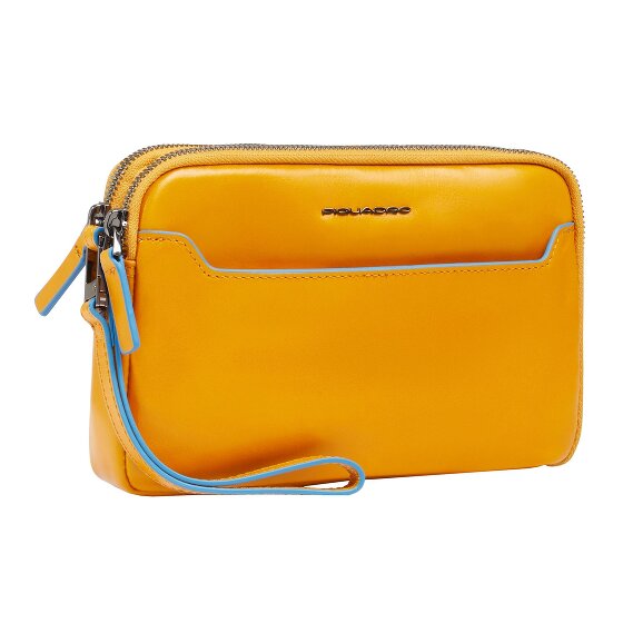 Piquadro Blue Square Clutch purse Genuine Leather 21 cm